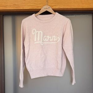 Marni Light Pink Crew Neck Sweater